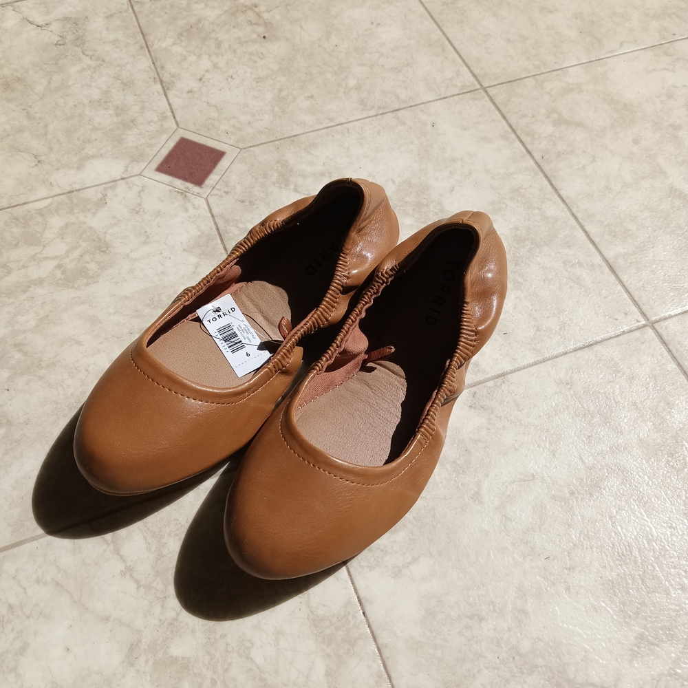 Torrid Tan Leather Flats